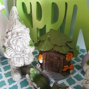 Off to Work We Go Garden Gnome Garden Decor